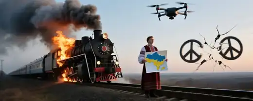 Песков обвиняет Украину в подрыве надежд на мир, назвав нападение на поезд "преступным